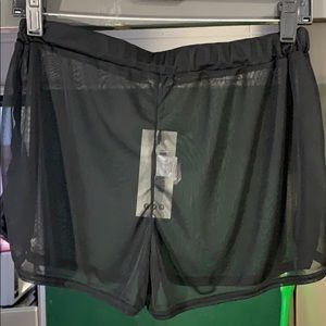 Mesh shorts cover up
